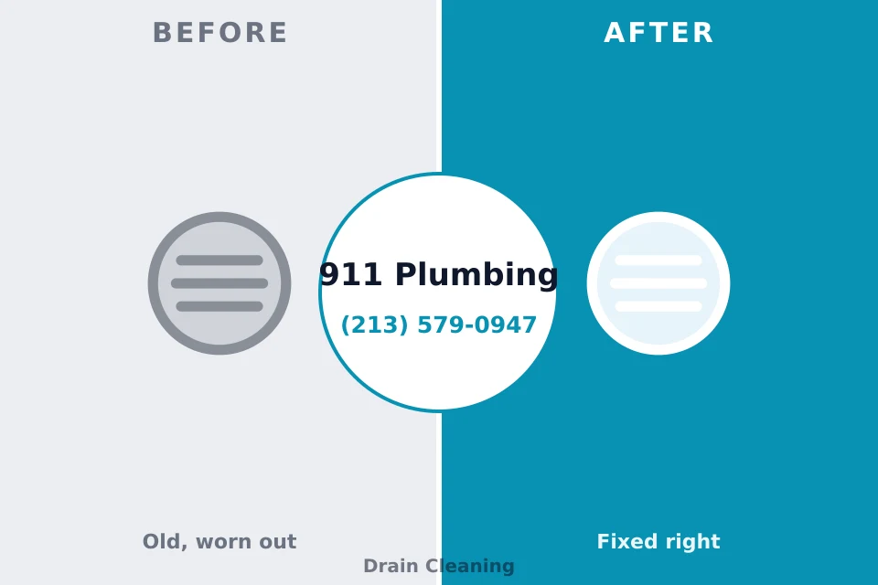 Before and after: plumbing company St. Jacob, IL